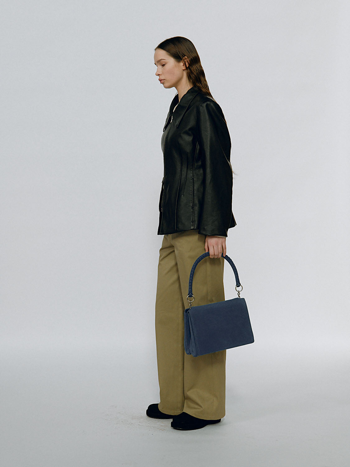 Fame Medium Bag - Smoky Blue (Nubuck)