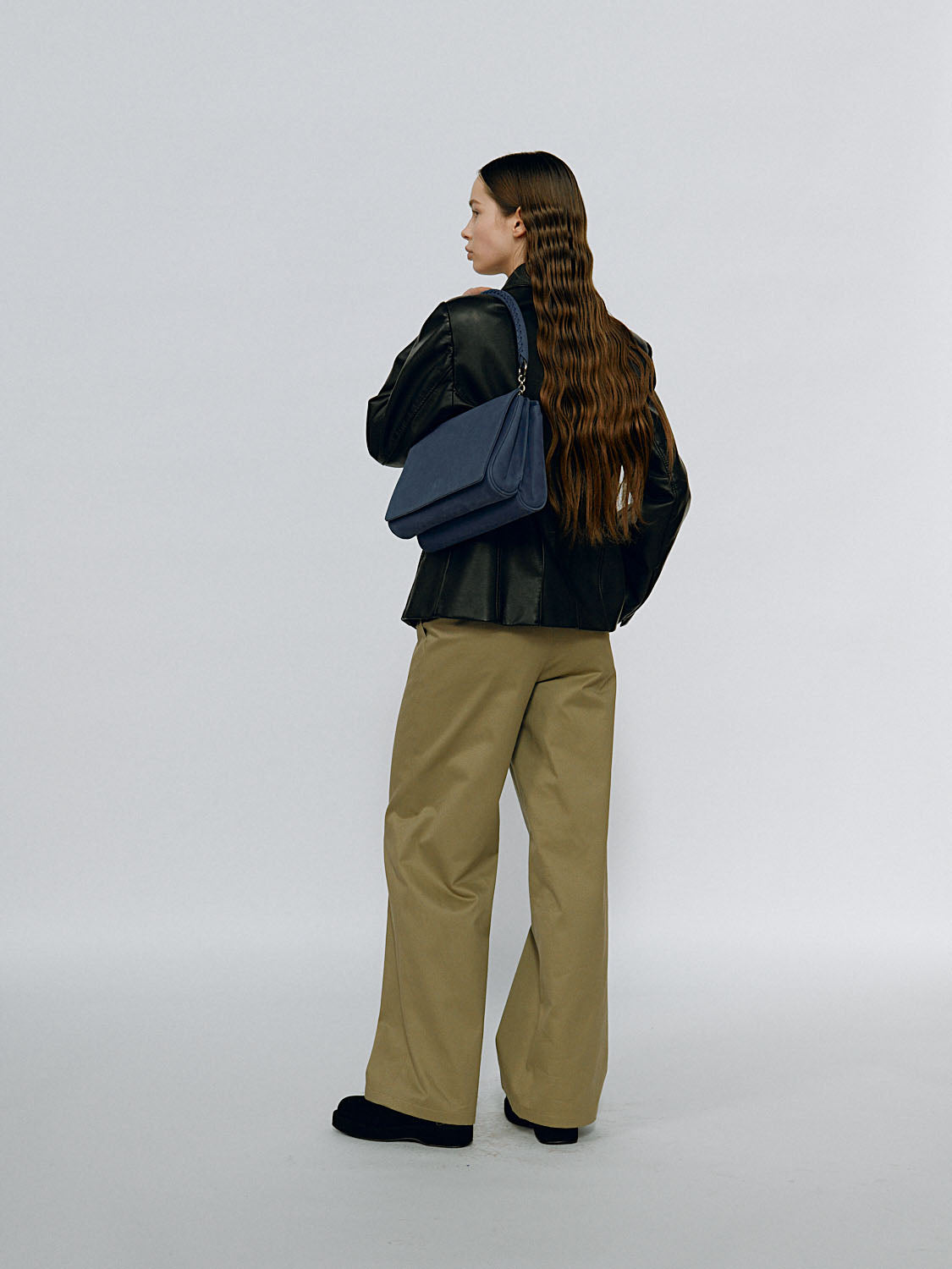 Fame Medium Bag - Smoky Blue (Nubuck)