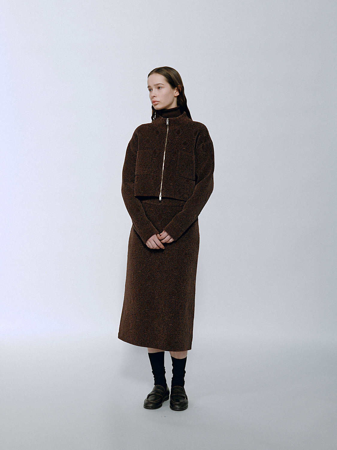 Gana Knit Jacket - Umber