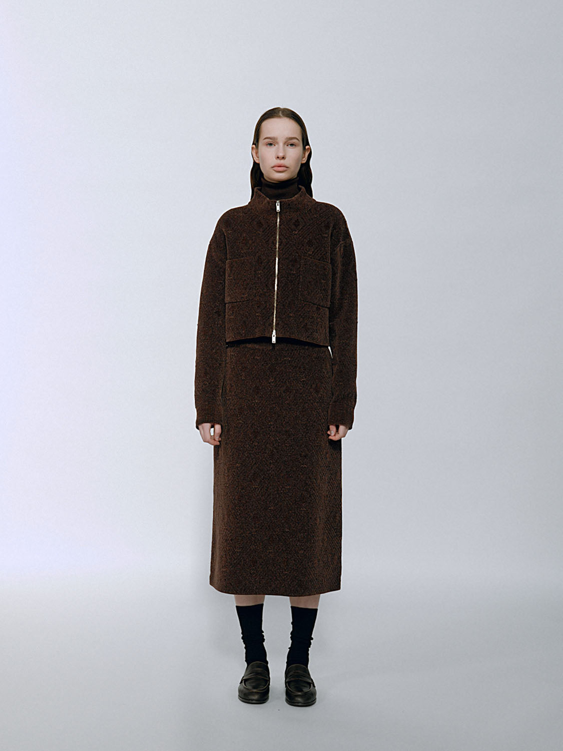 Gana Knit Jacket - Umber