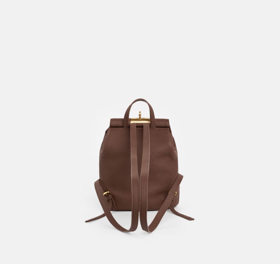 迷你 Lowa 包 - 栗色(麂皮)