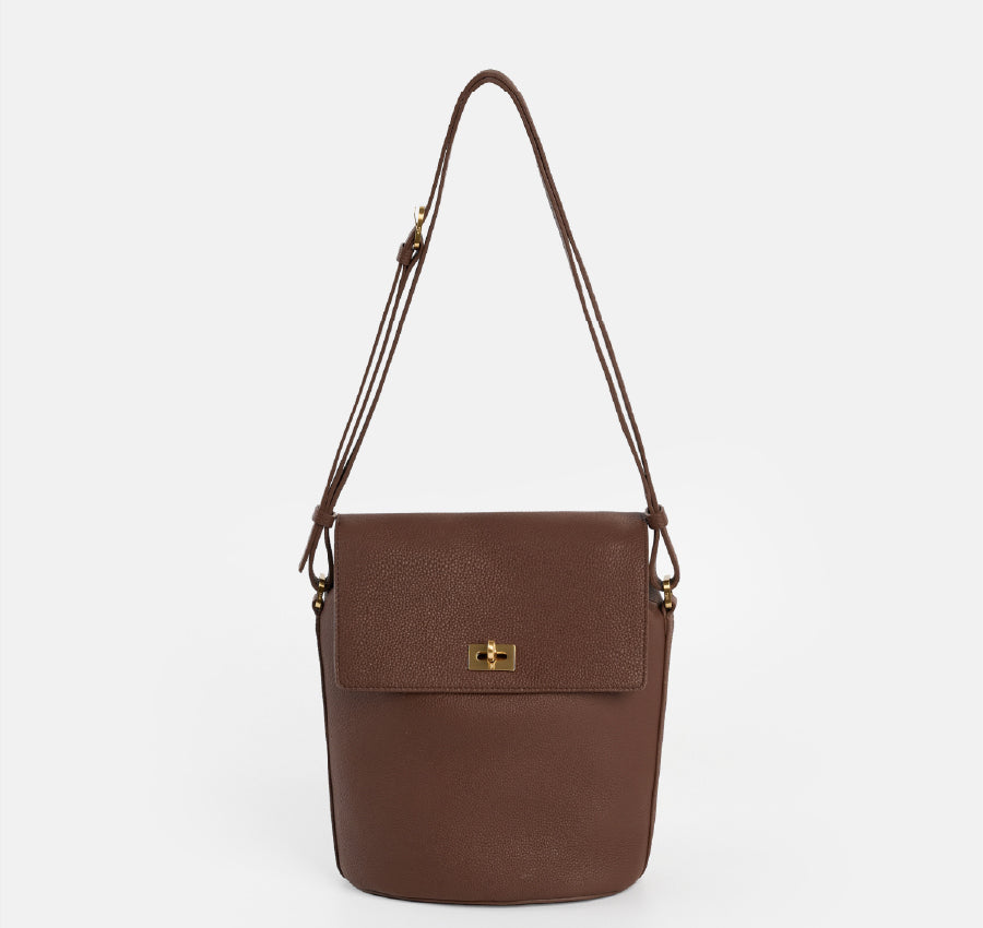 Borsa Journey S - Castagna (camoscio)