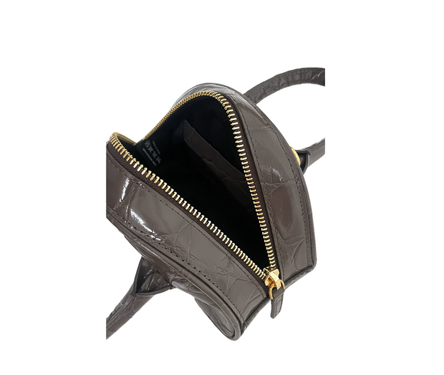 Barbie Bag - Less Brown (Croc Embossed)