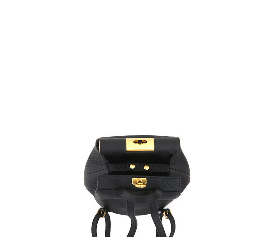 Mini Lowa Bag - Black (Gold Tone H/W)