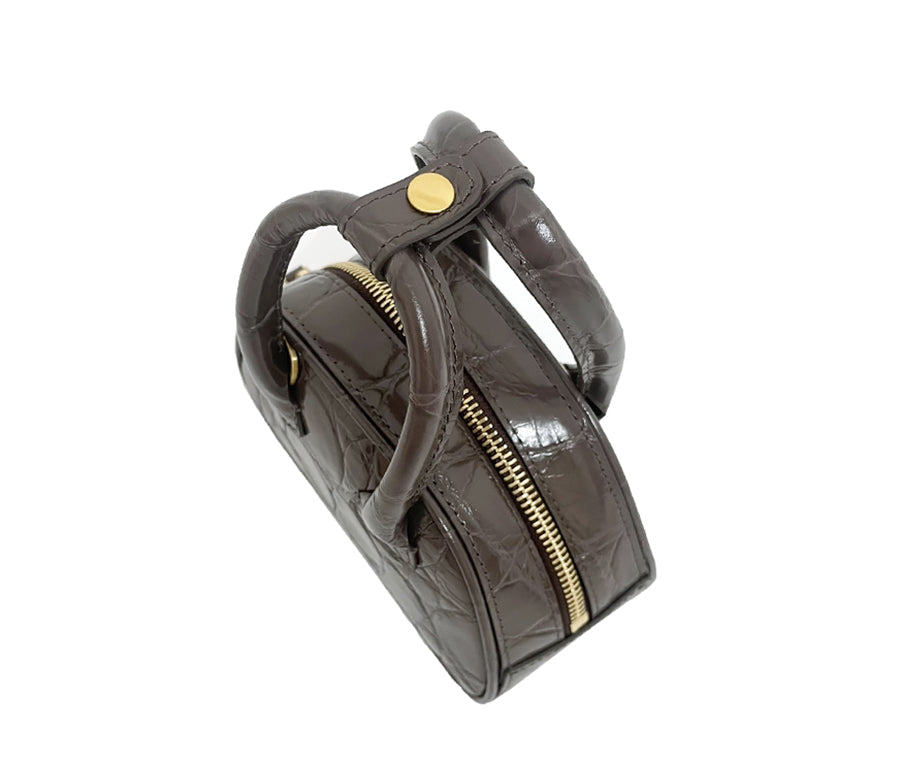 Barbie Bag - Less Brown (Croc Embossed)