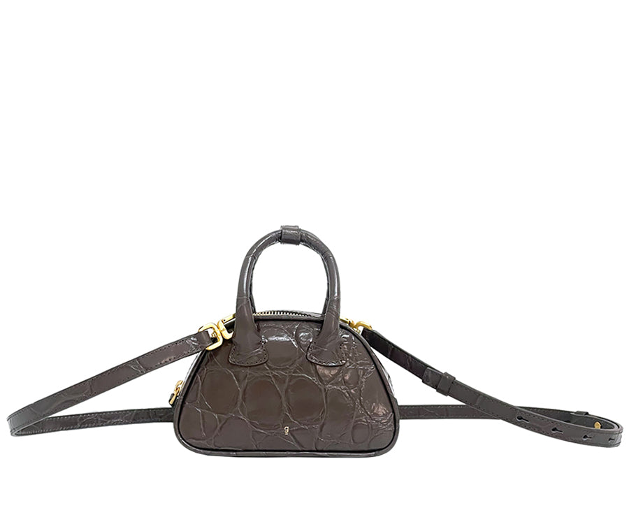 Barbie Bag - Less Brown (Croc Embossed)