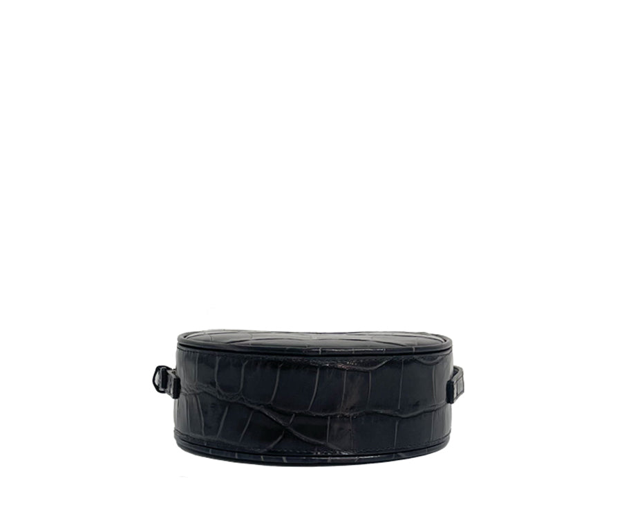 Mimi Bag - Charcoal (Croc Embossed)