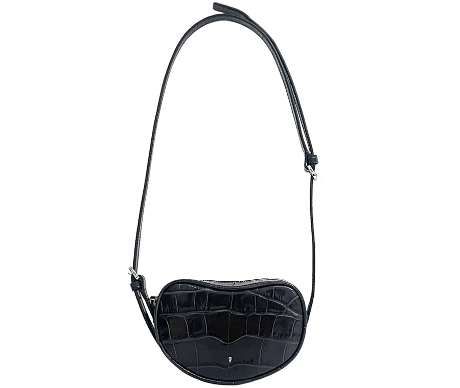 Mimi Bag - Charcoal (Croc Embossed)