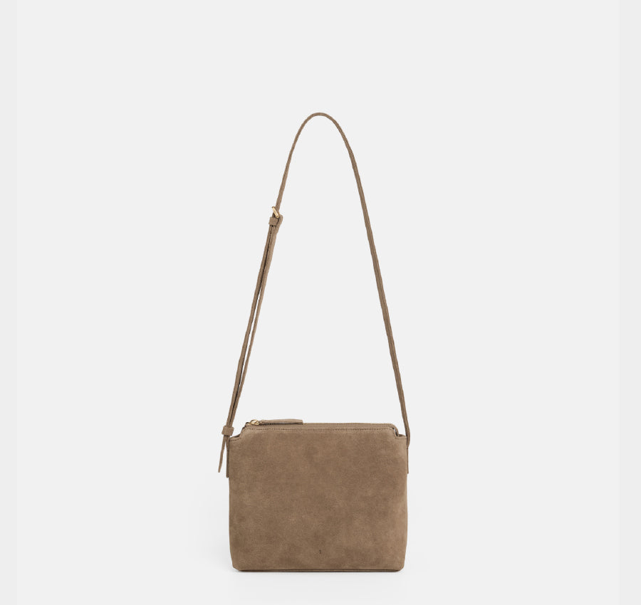 Bolsa Journey S - Castanha (Camurça)