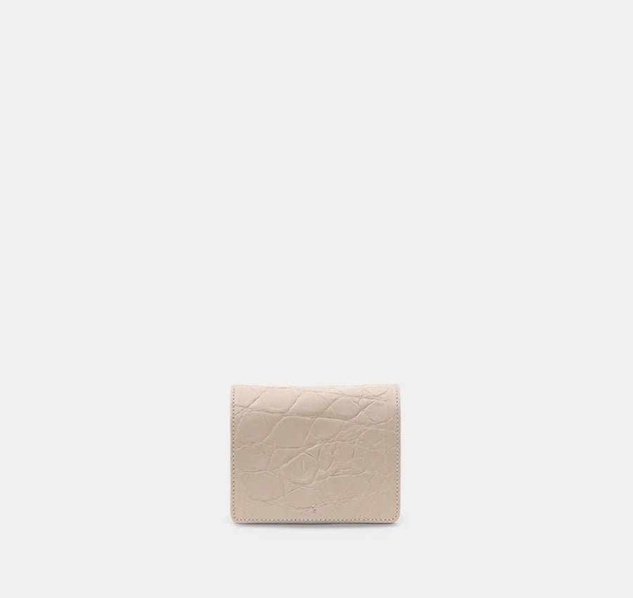 Tiny Bag - Powder (Croc Embossed)