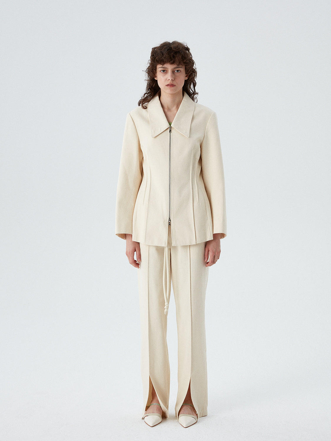 Garner Zip Jacket - Vanilla