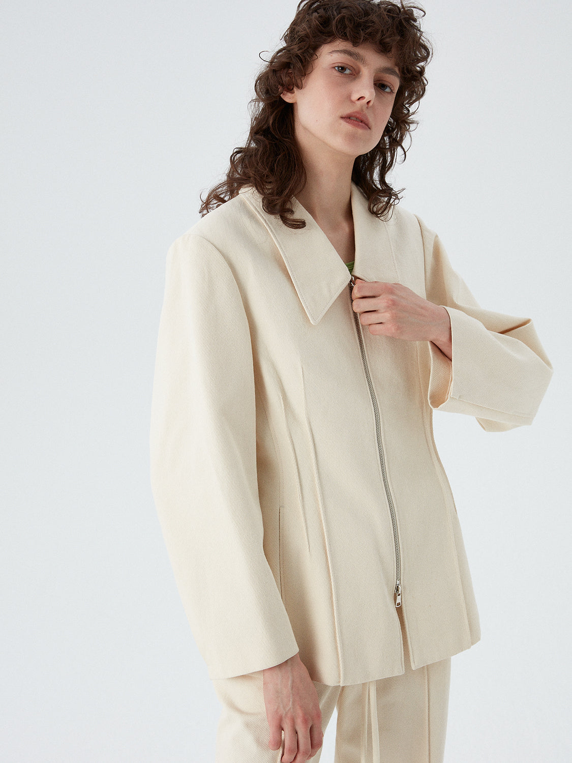 Garner Zip Jacket - Vanilla