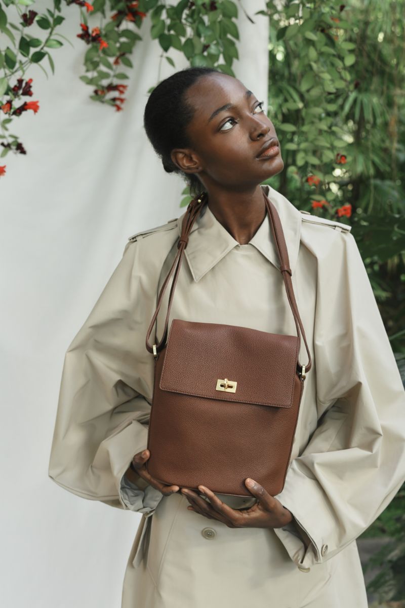 Borsa Journey S - Castagna (camoscio)