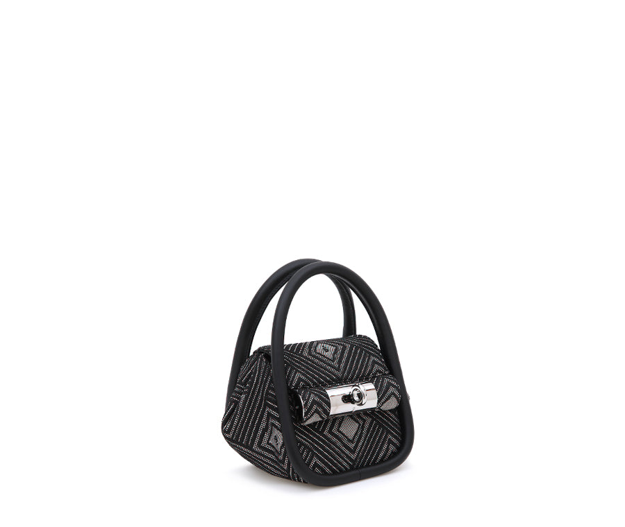 Mini Love Bag - Black (Jacquard)