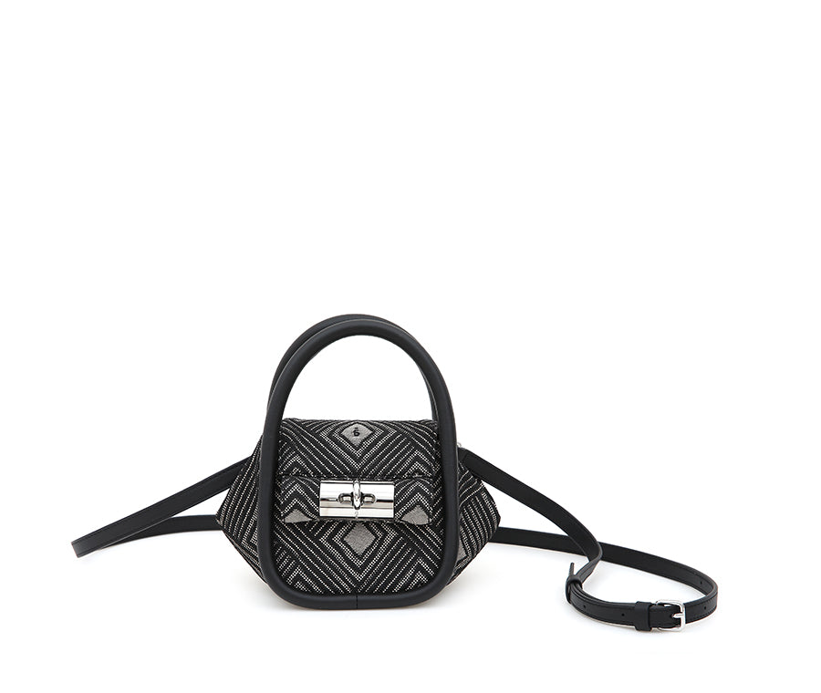 Mini Love Bag - Black (Jacquard)
