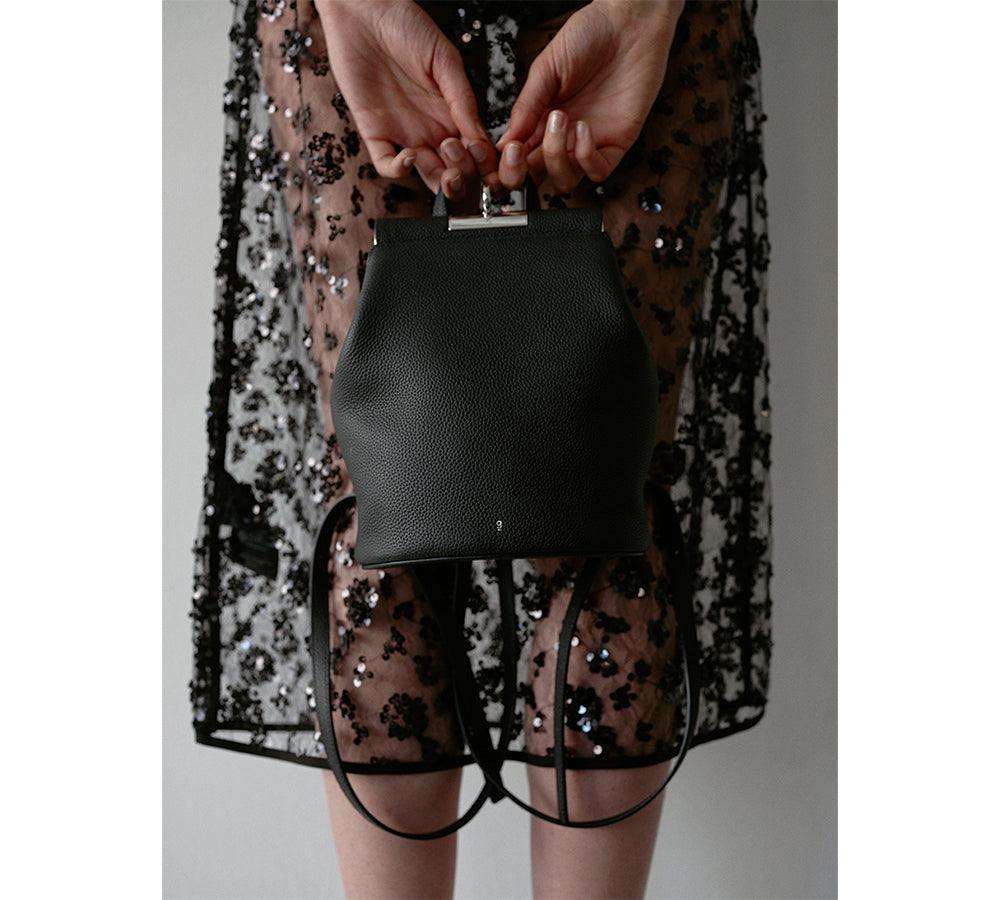 Mini Lowa Bag - Black (Silver Tone H/W)