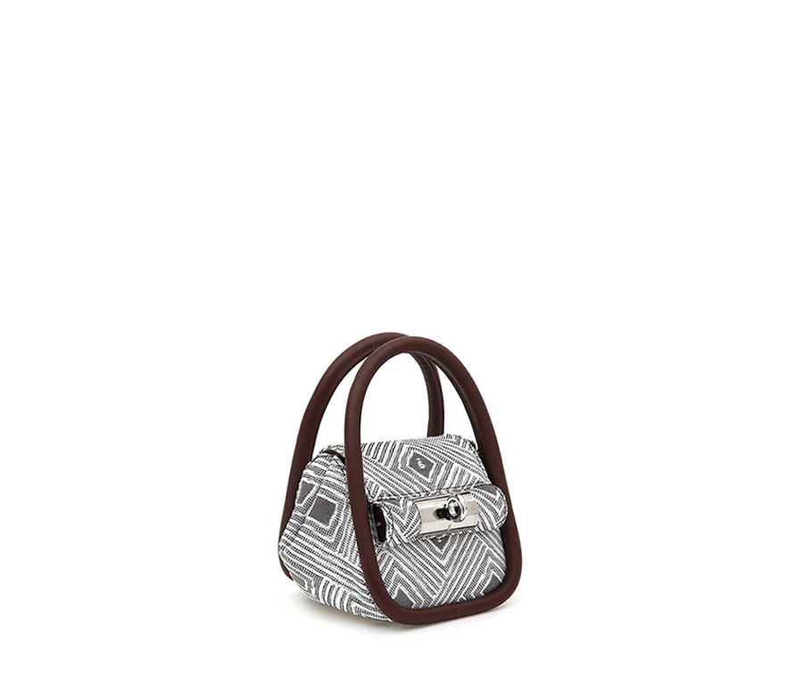 Mini Love Bag - Mocha (Jacquard)