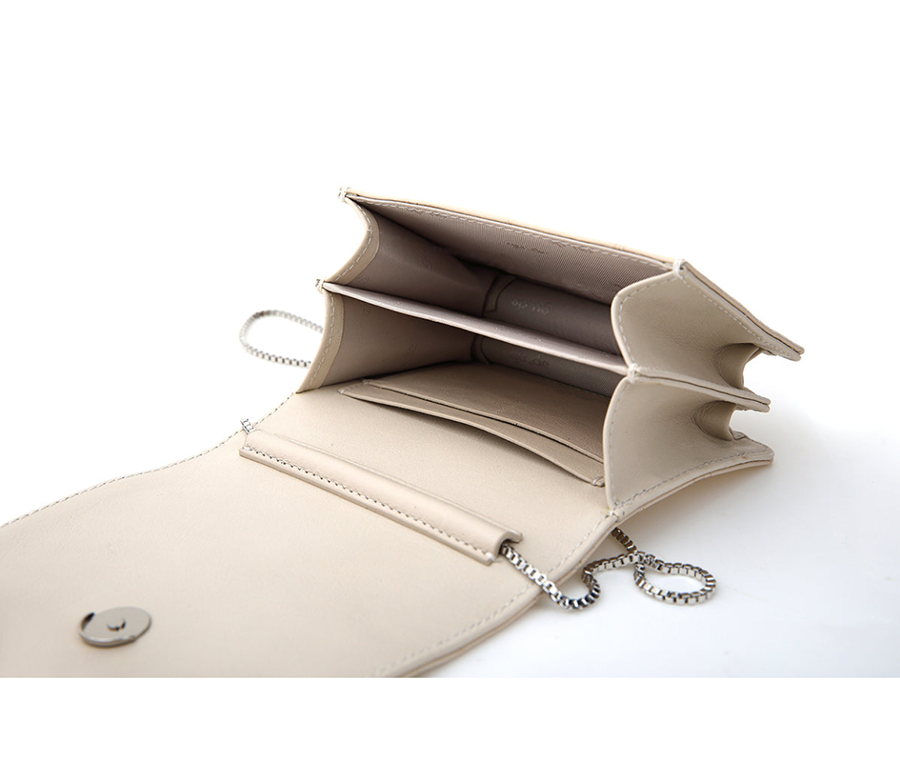 Tiny Bag - Powder (Croc Embossed)
