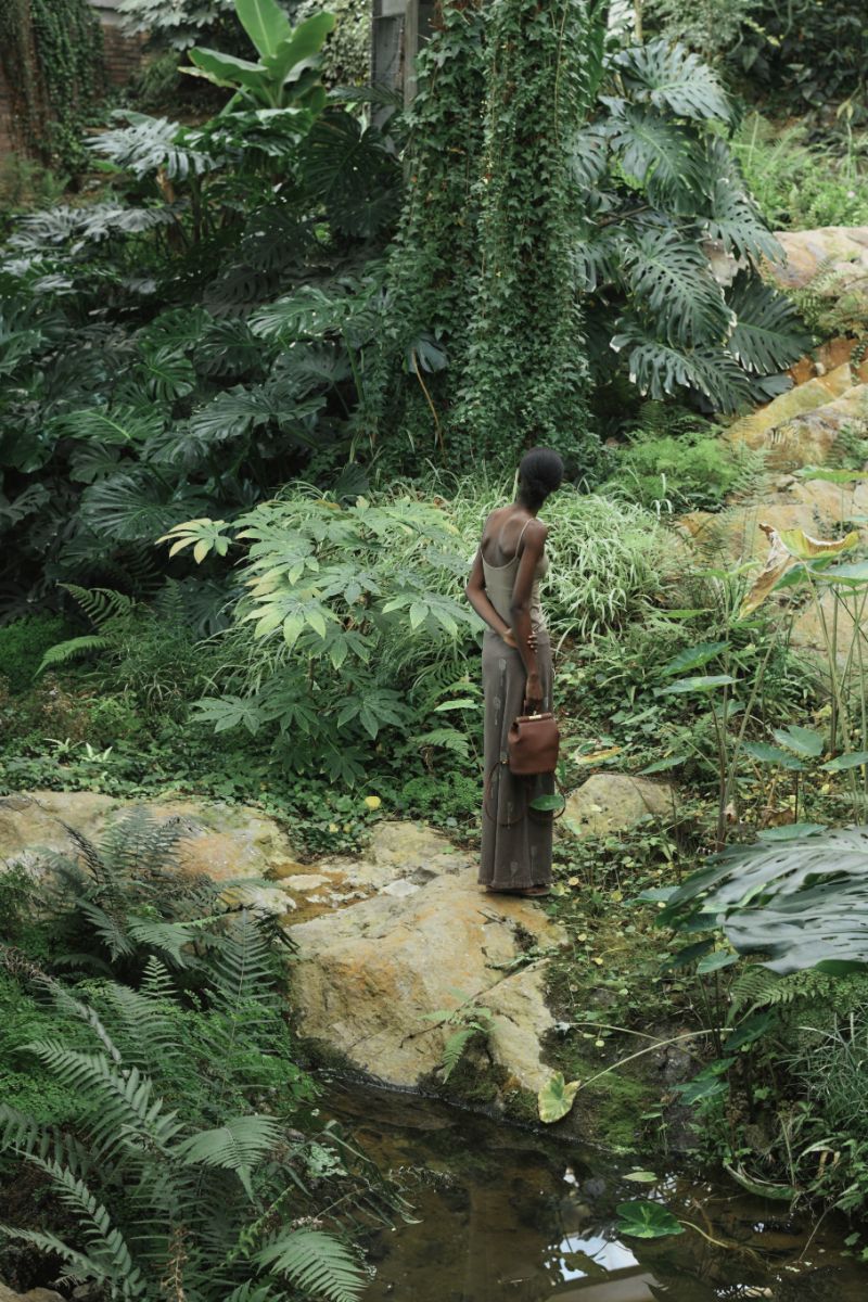 迷你 Lowa 包 - 栗色(麂皮)