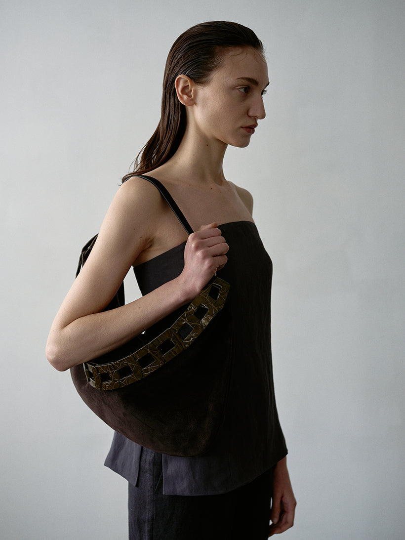 Carina Bag - Espresso (Suede)