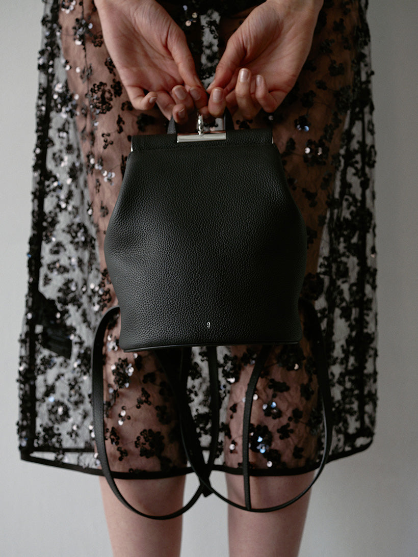 Mini Lowa Bag - Black (Silver Tone H/W)
