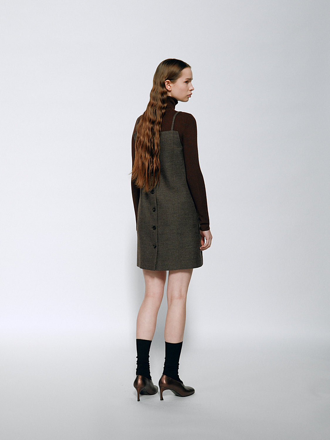Irene Mini Dress – Brown