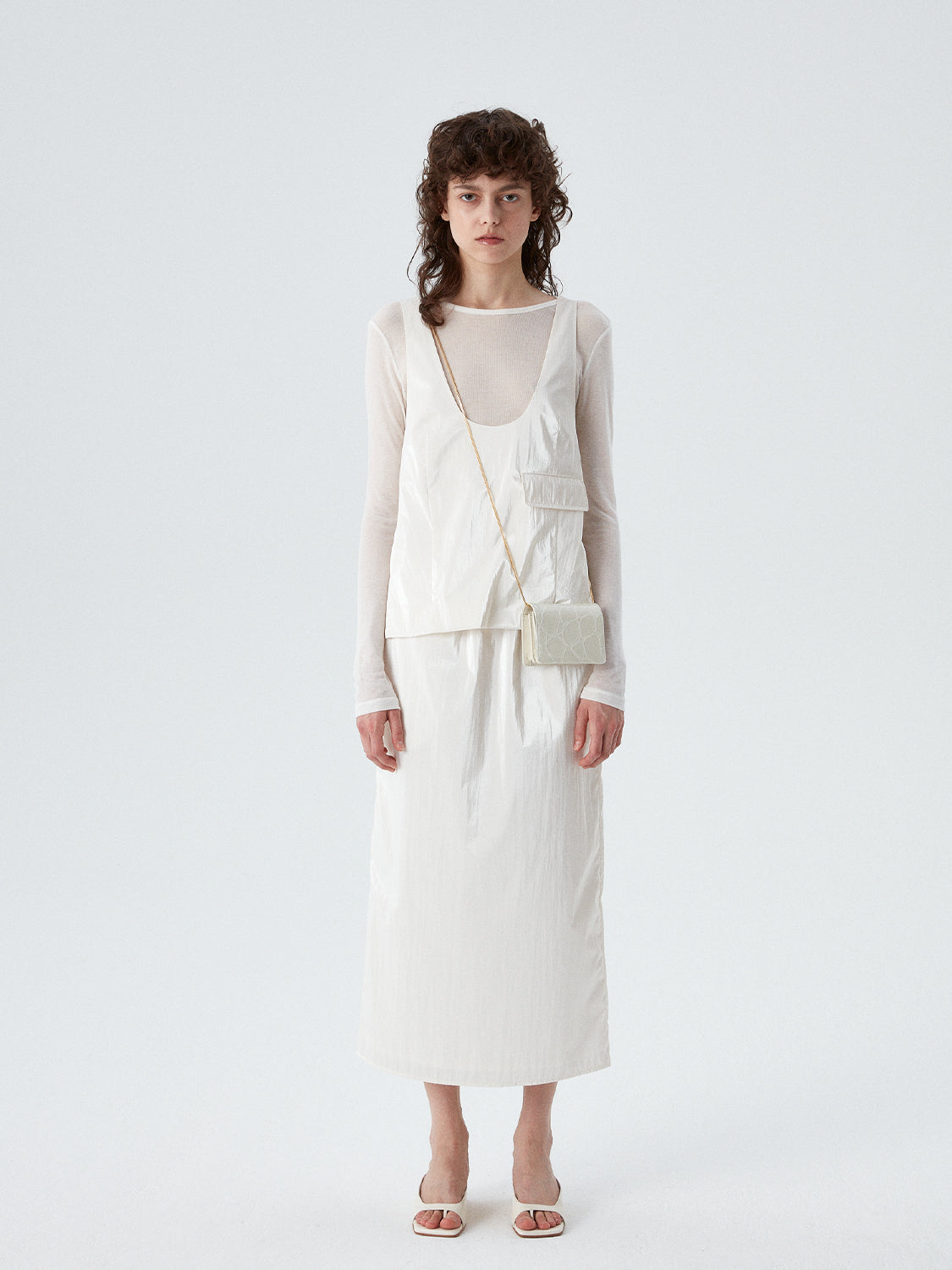 Tiny Bag - Cream (Croc Embossed)