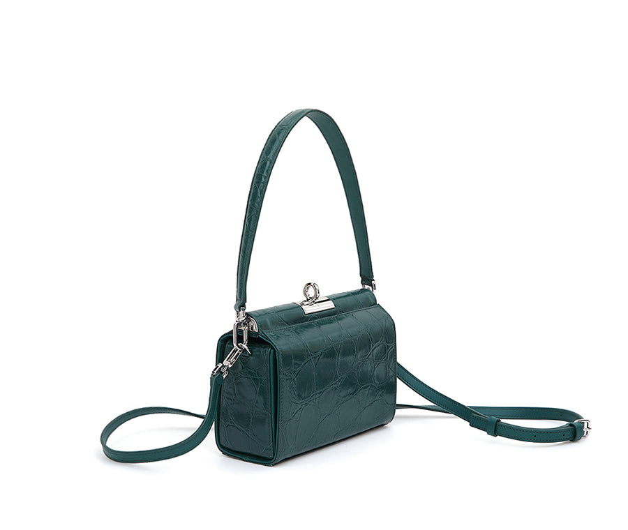 Gemma Bag - Ivy (Croc Embossed)