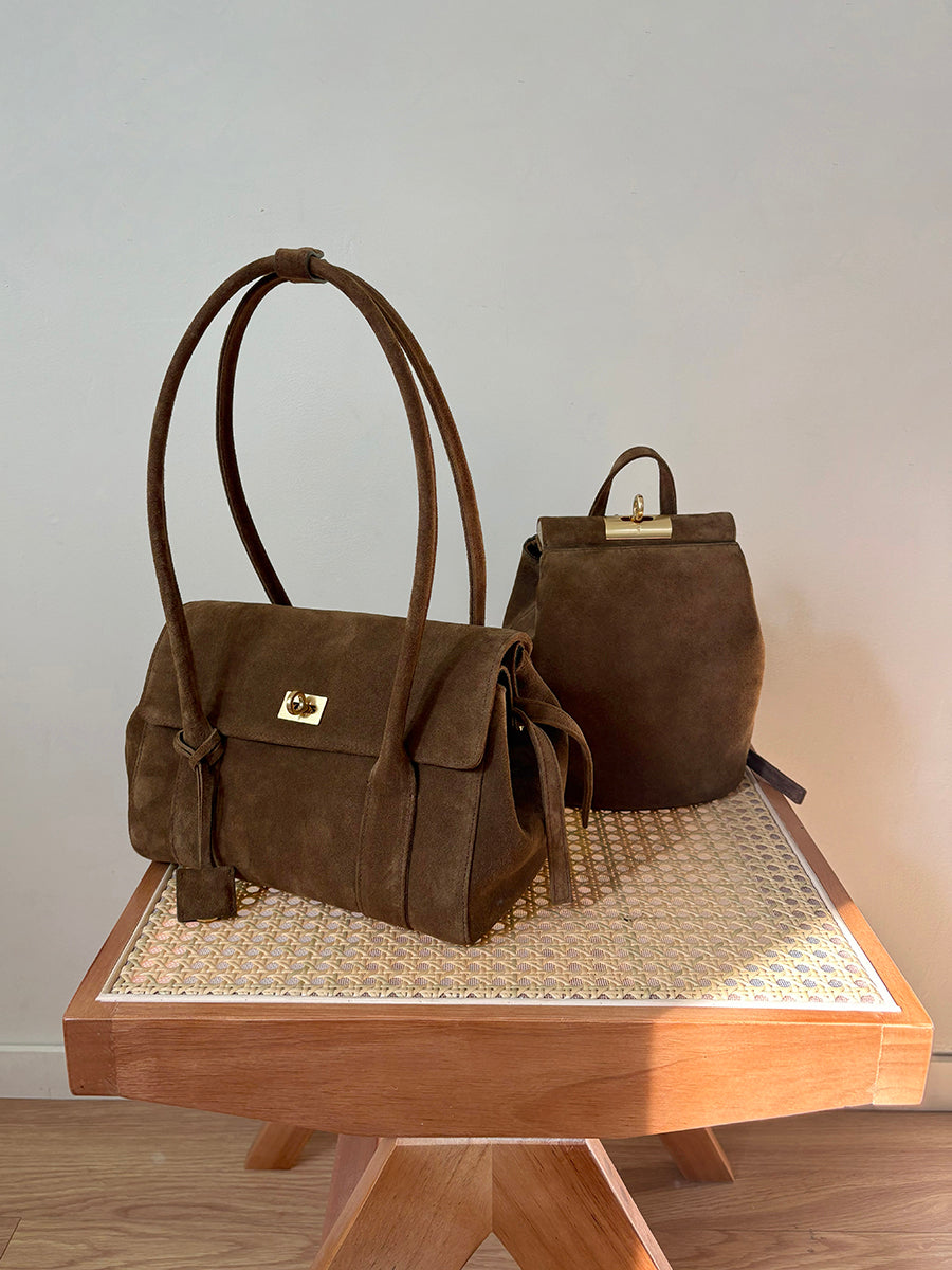 Mini Lowa Bag - Chestnut (Suede)