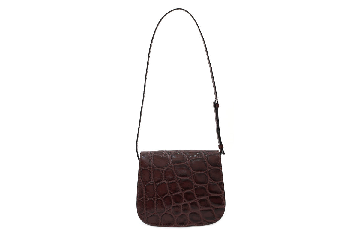 Evie Bag - Plum (Croc Embossed)