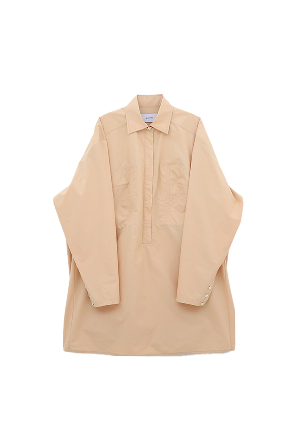 Karina Bustier Shirt Dress - Apricot Crush