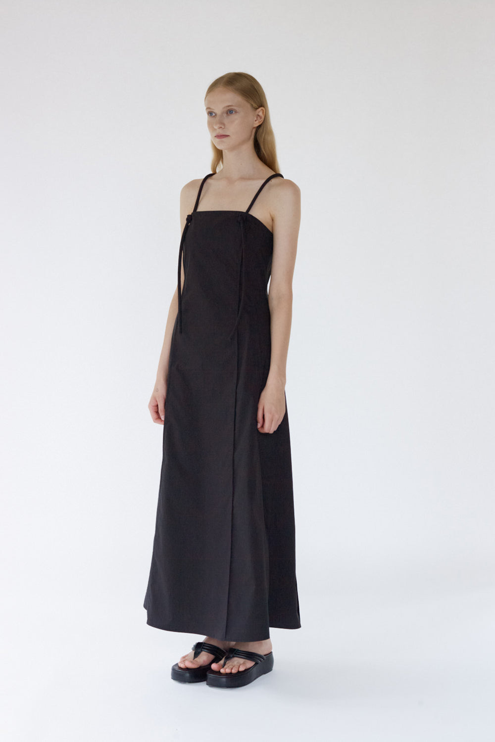 Chole String Maxi Dress - Black