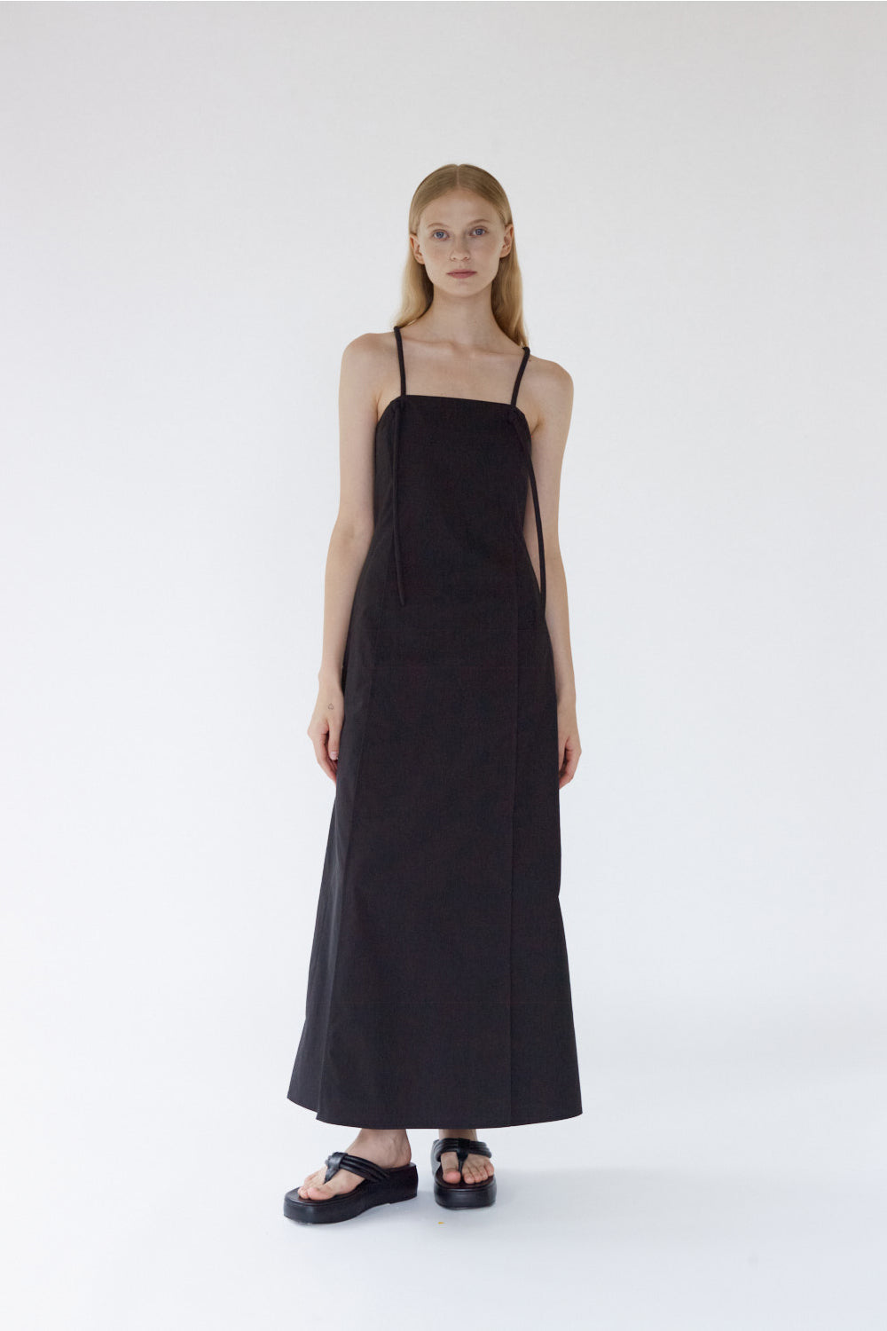 Chole String Maxi Dress - Black