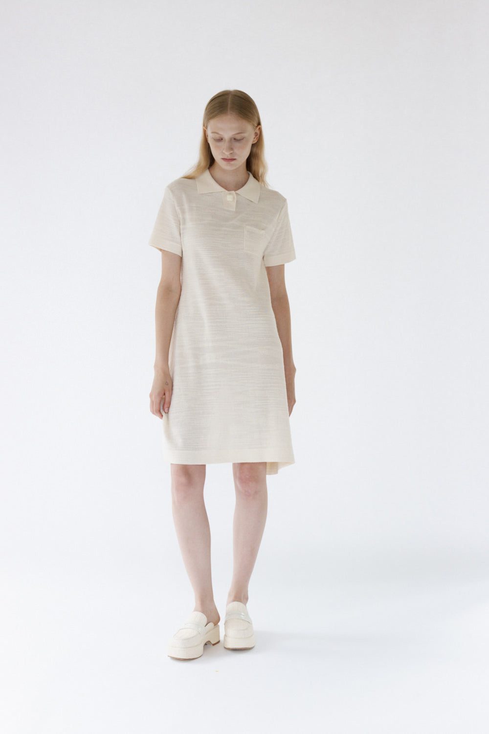 Emily Knit Mini Dress - Vanilla