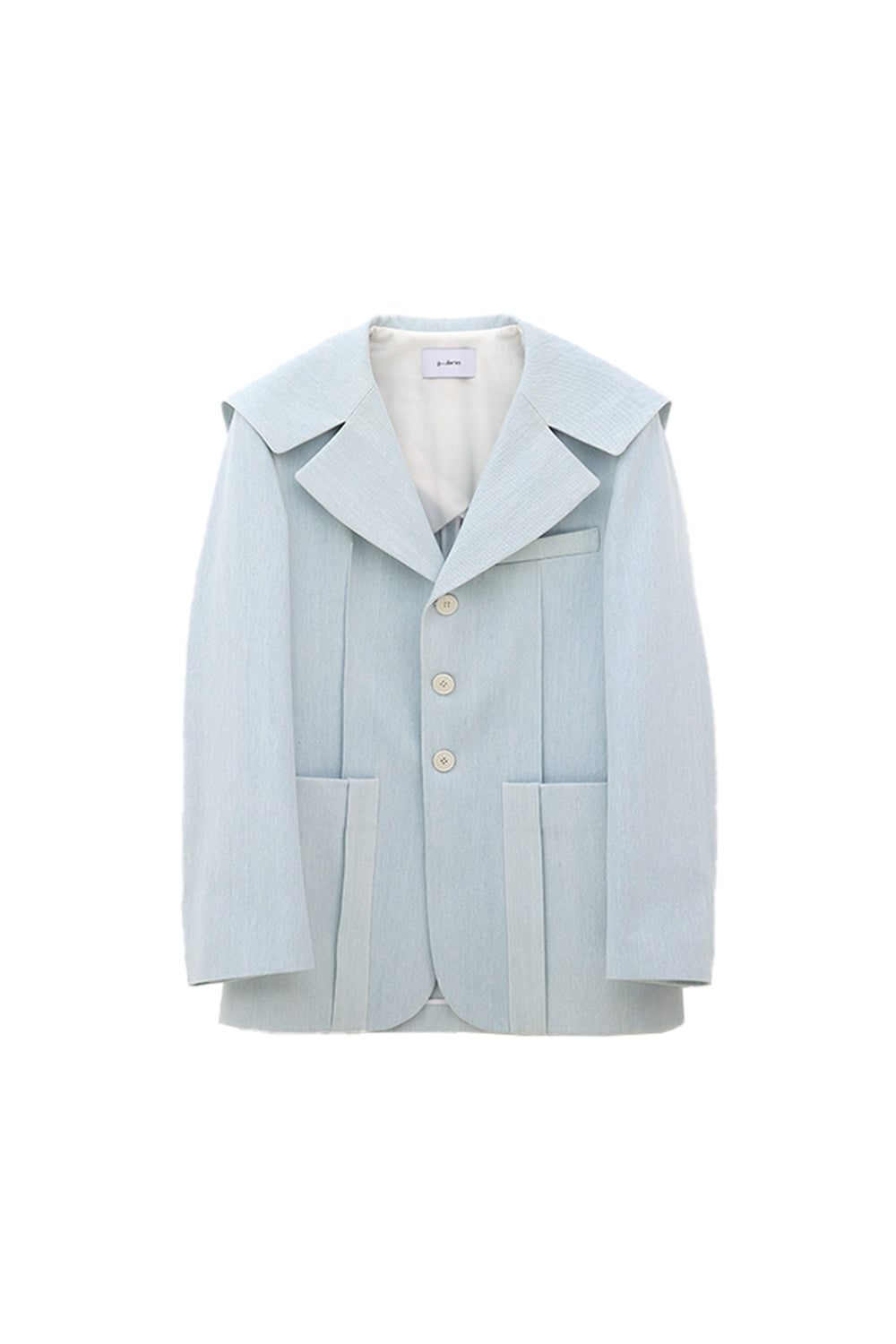 Ella Sailor Collar Jacket - Baby Blue