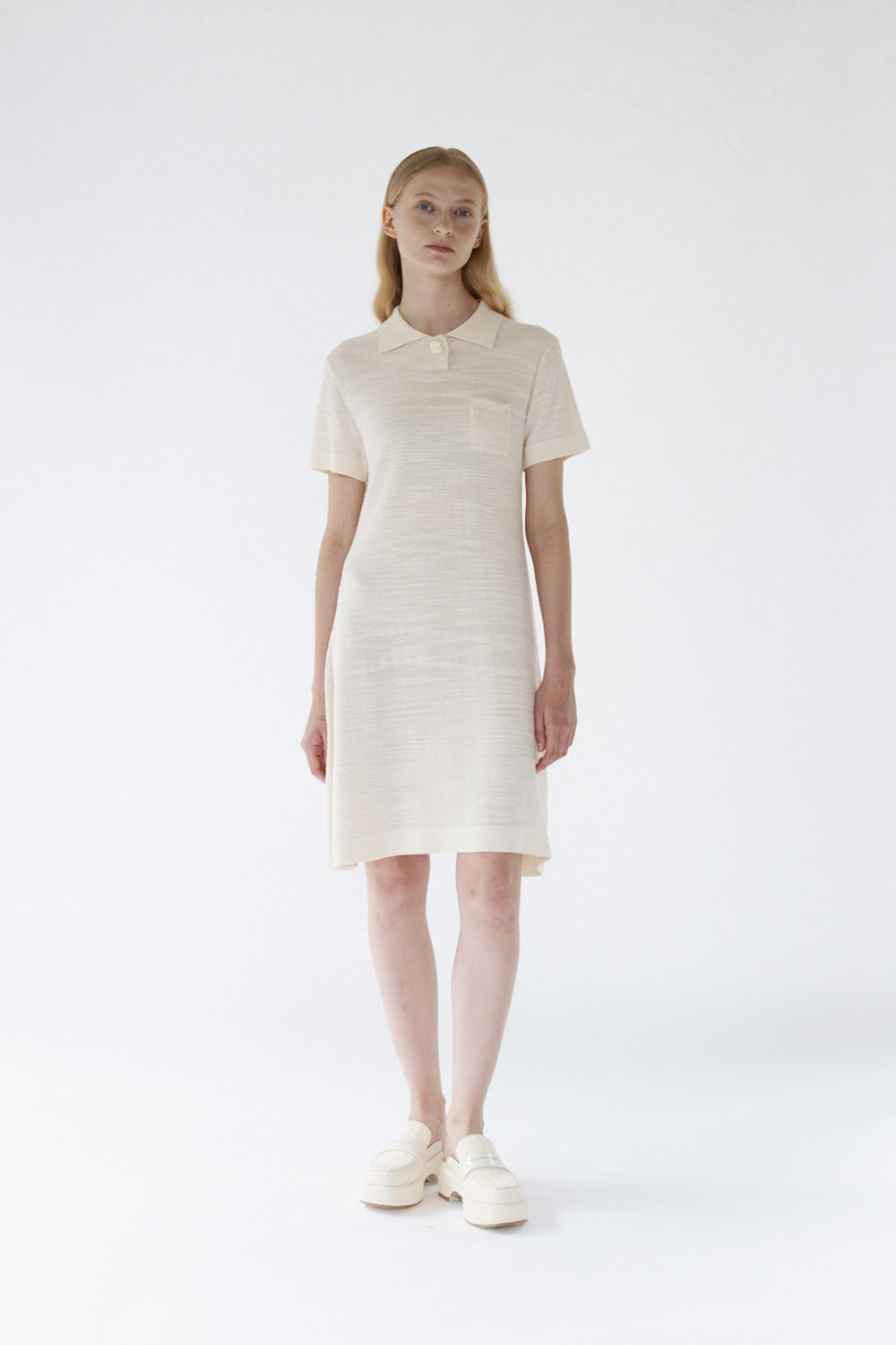 Emily Knit Mini Dress - Vanilla
