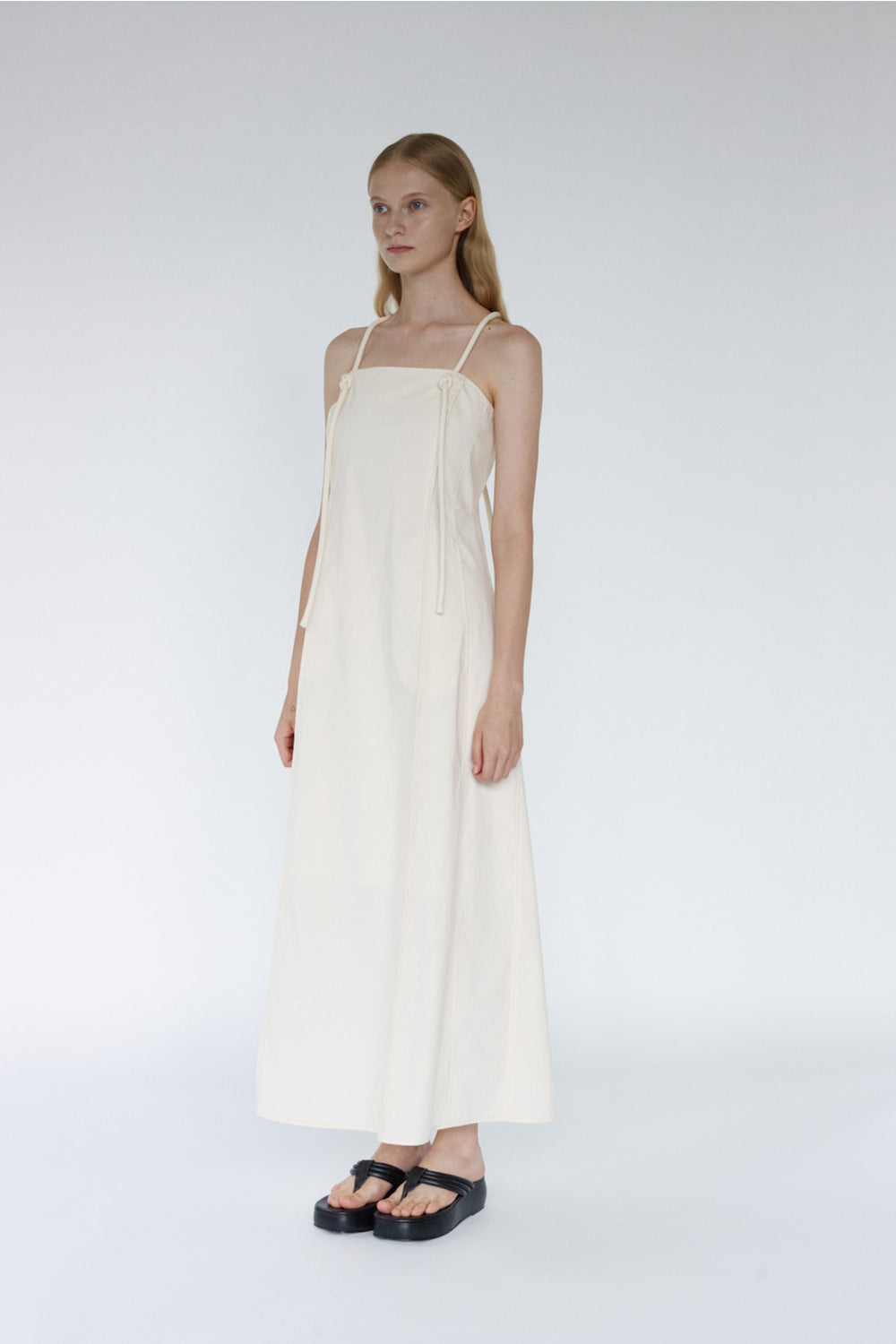 Chole String Maxi Dress - Vanilla