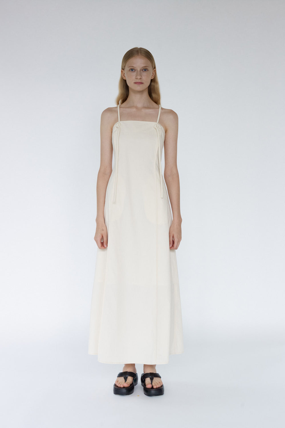 Chole String Maxi Dress - Vanilla