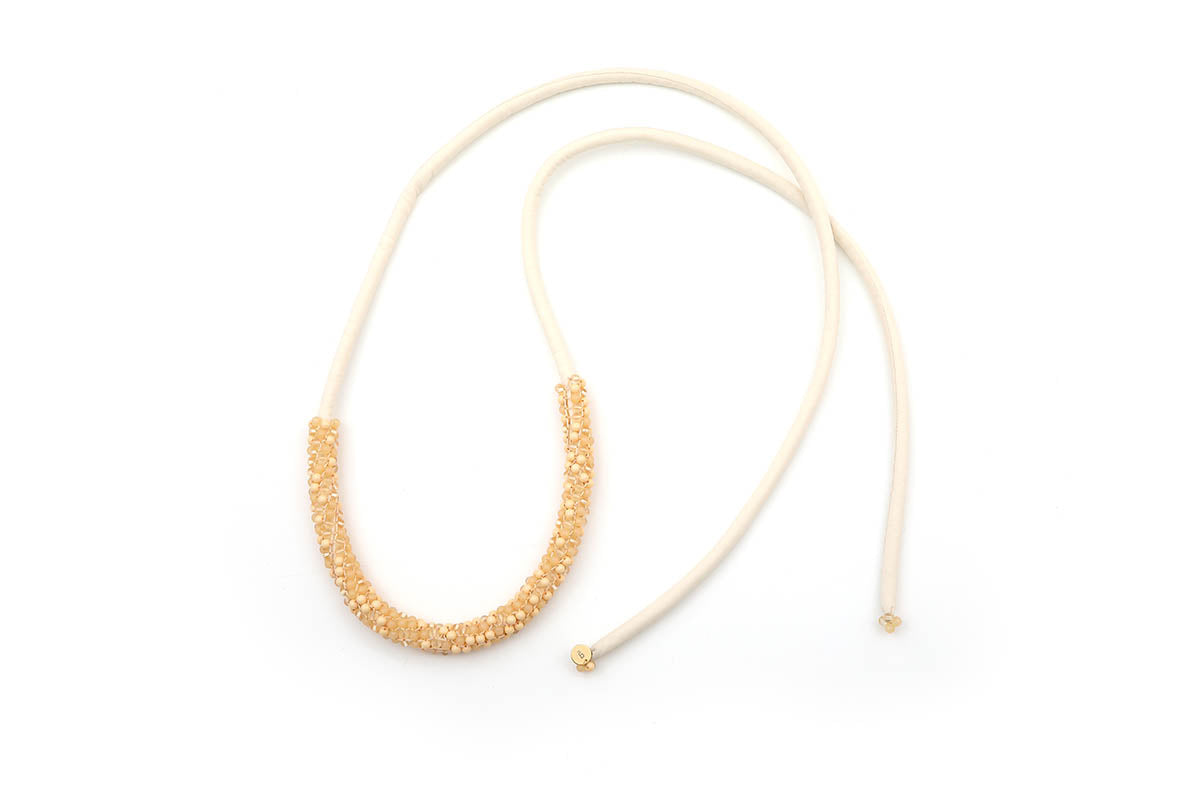 Beads Necklace - Papaya