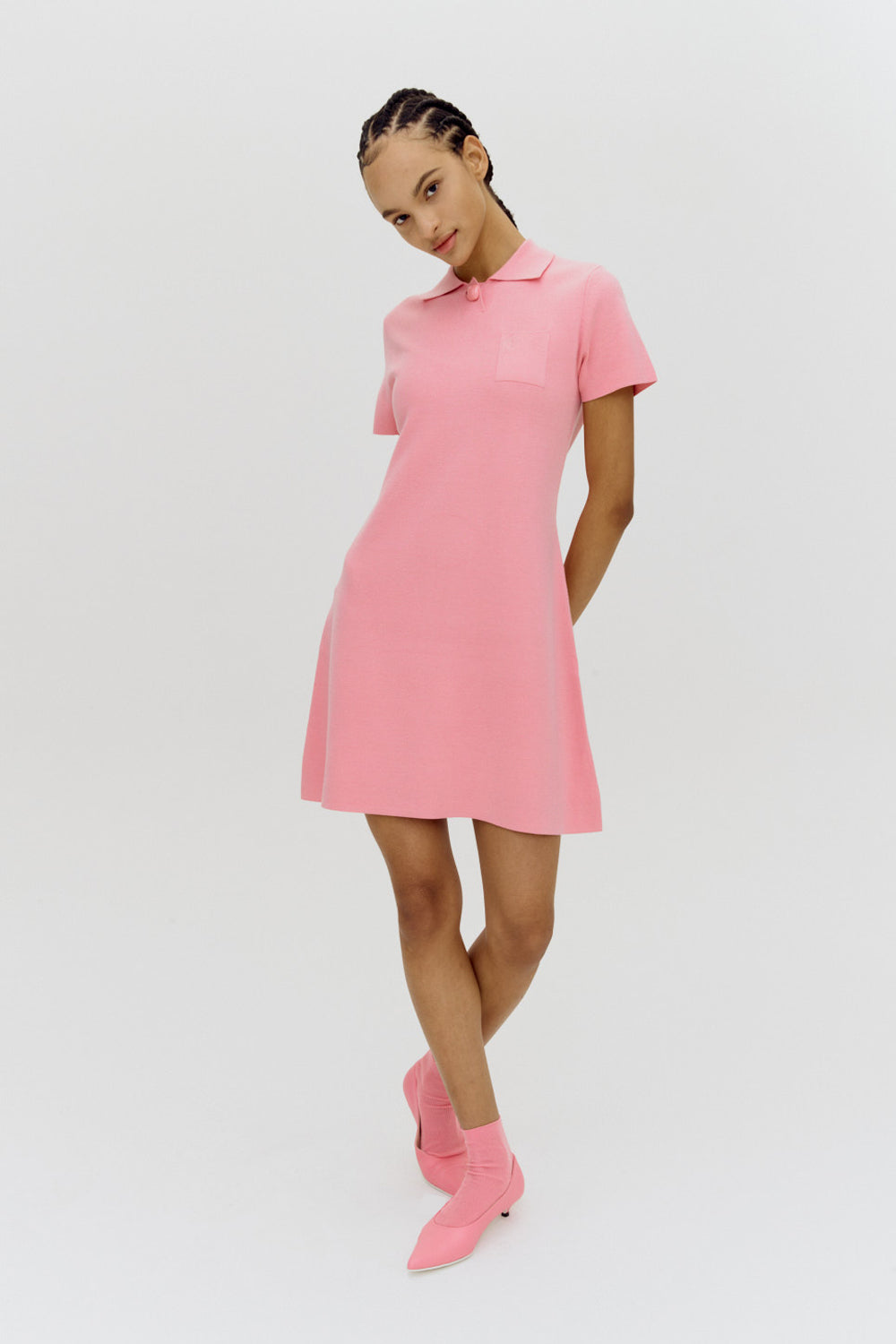 Emily Sorbet Pink Knit Dress