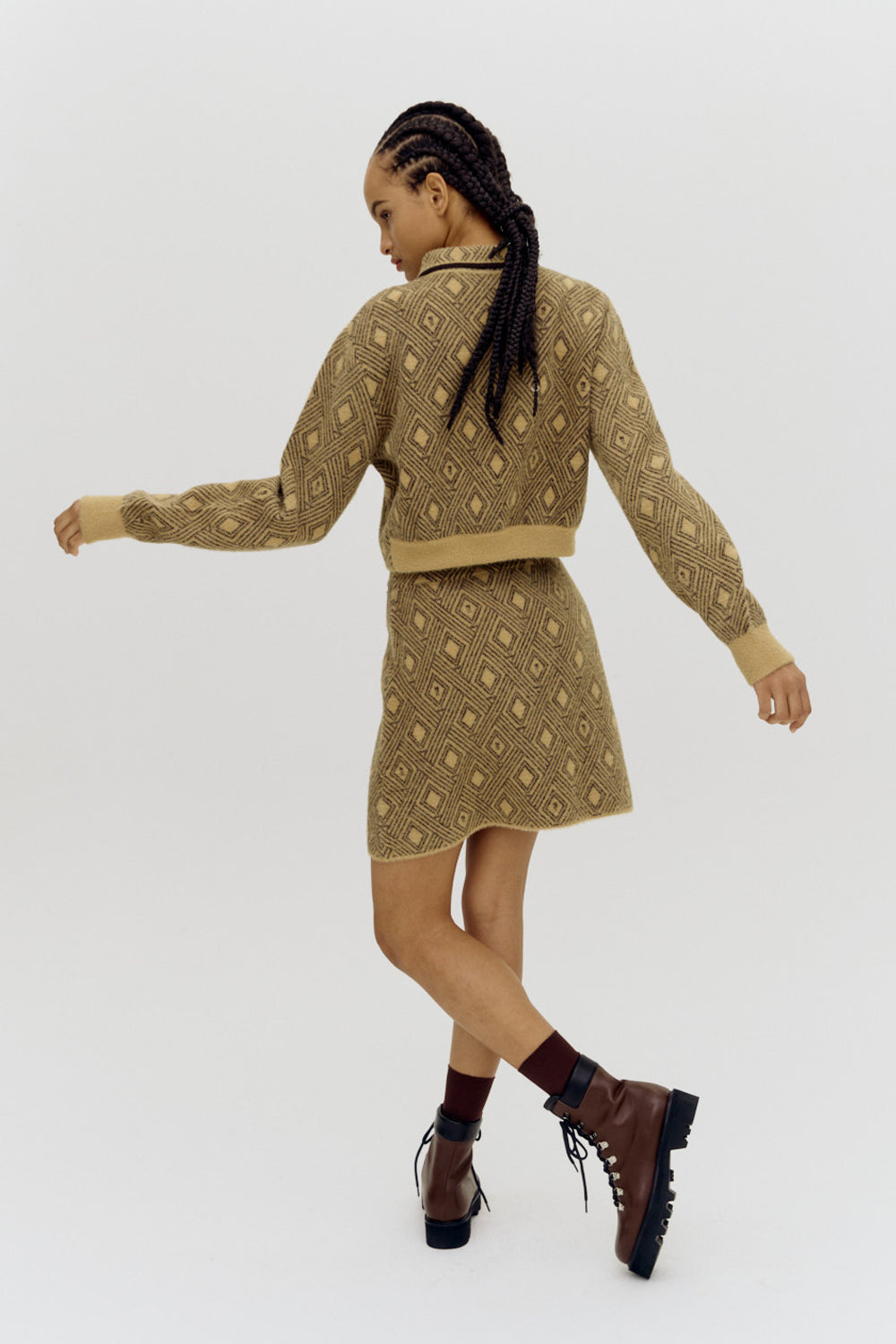Anna Mocha knit Jacket