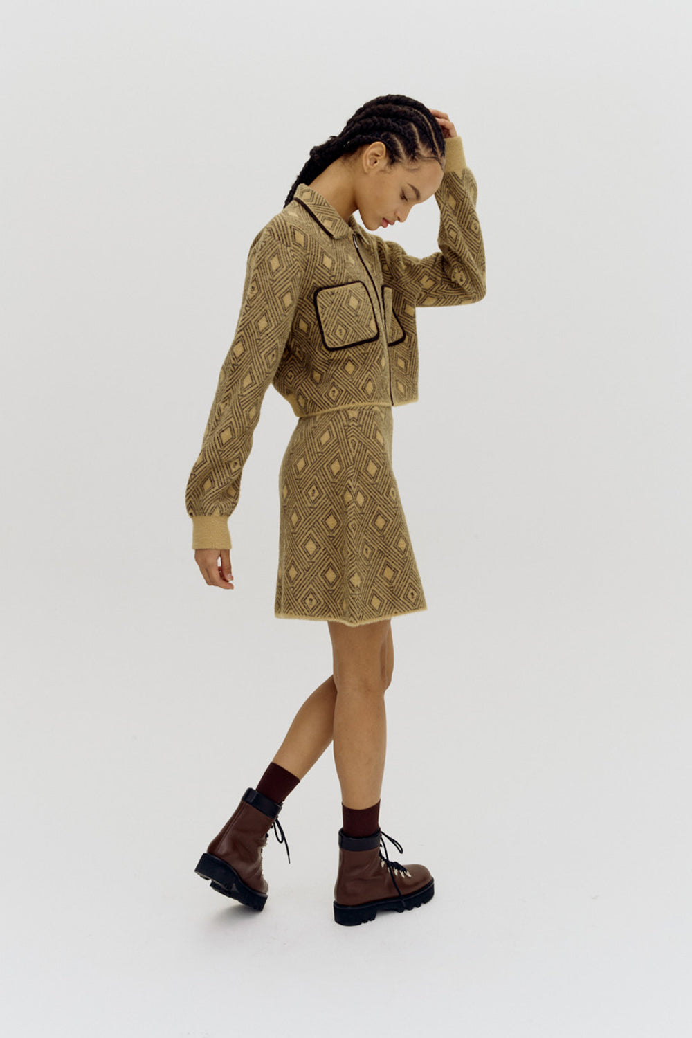 Anna Mocha knit Skirt
