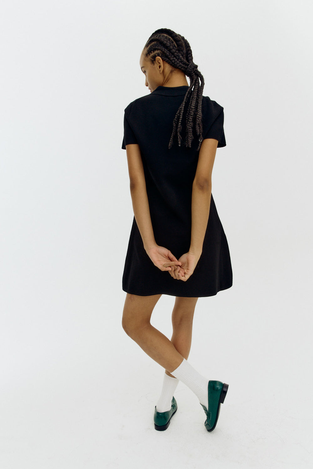 Emily Black Knit Dress