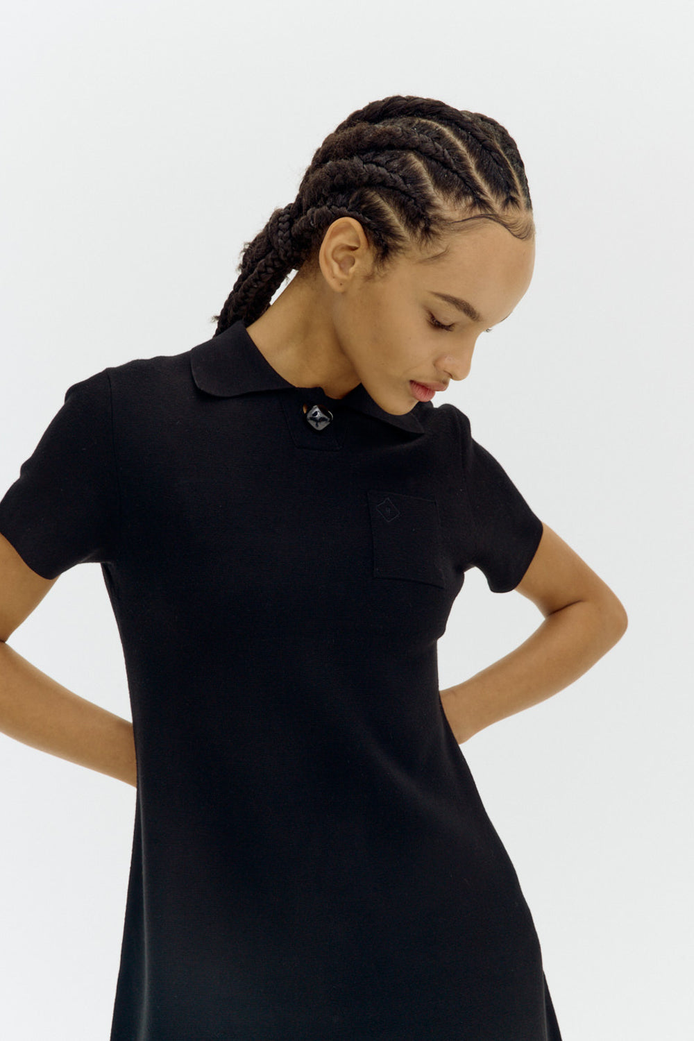Emily Black Knit Dress