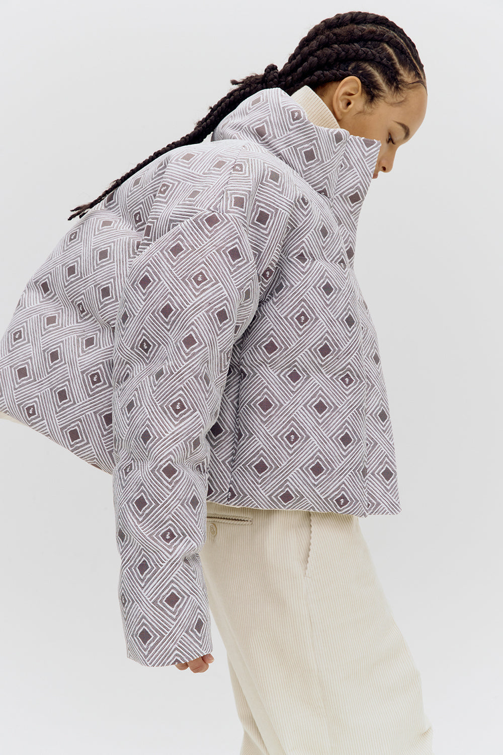 Melvin Reversible Jacquard Puffer Jacket