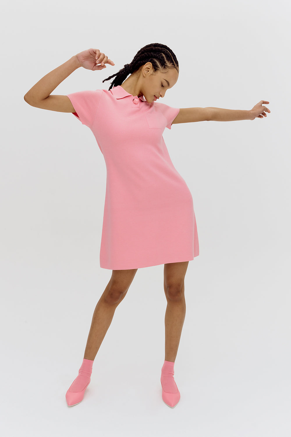 Emily Sorbet Pink Knit Dress