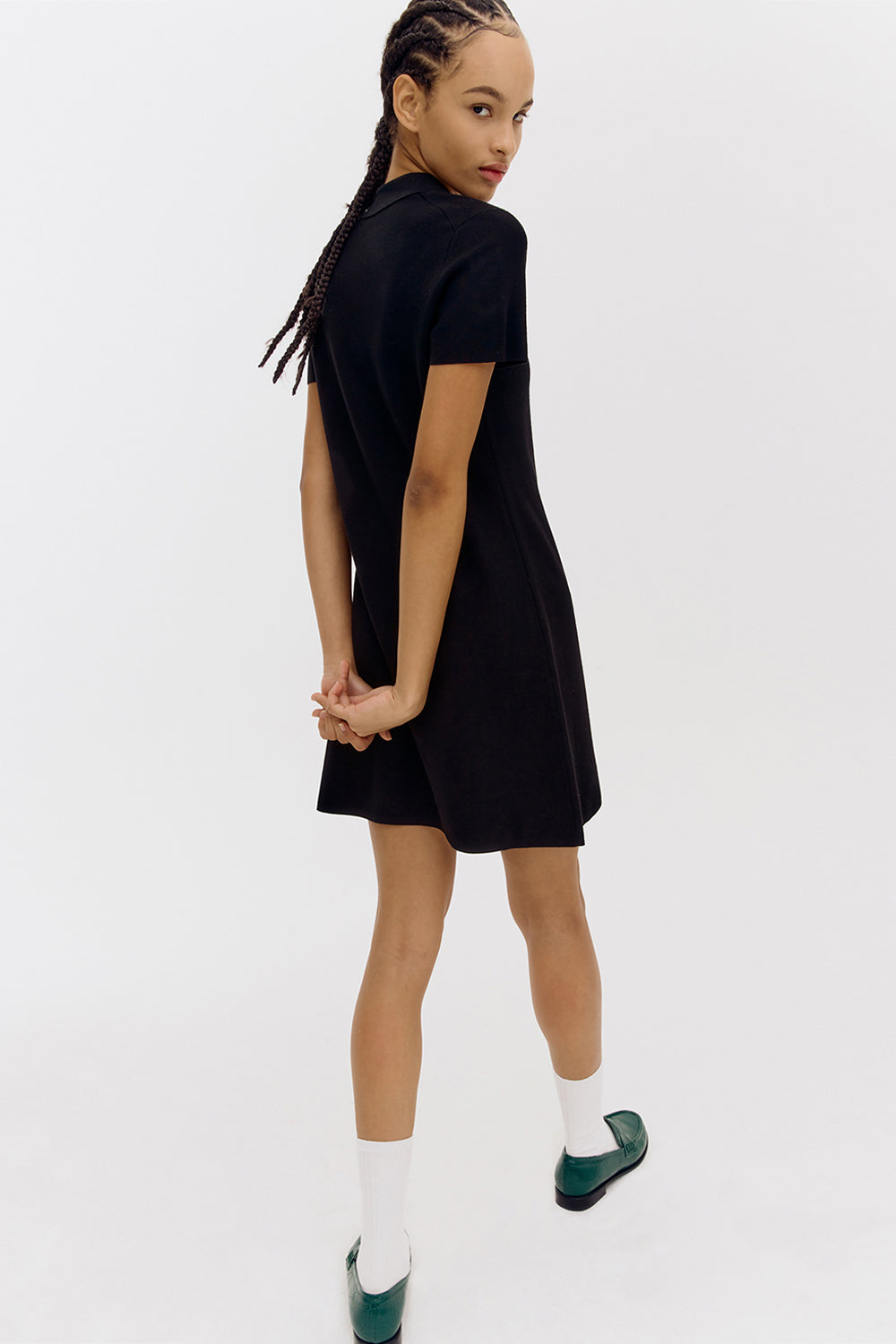 Emily Black Knit Dress
