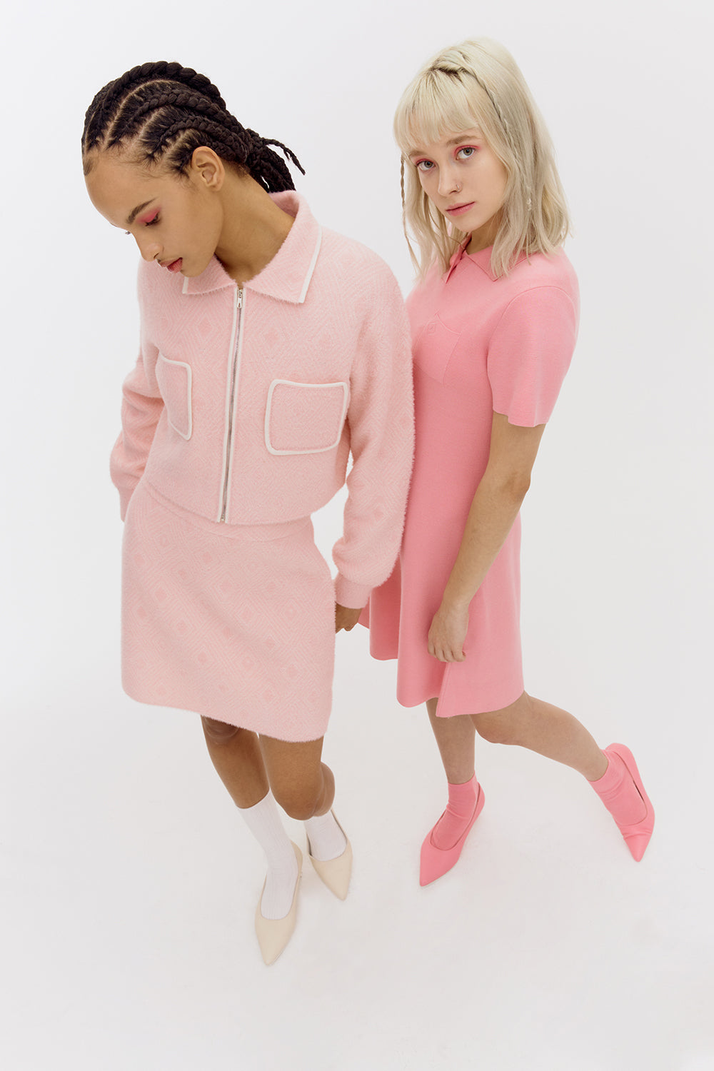 Anna Sorbet Pink knit Jacket