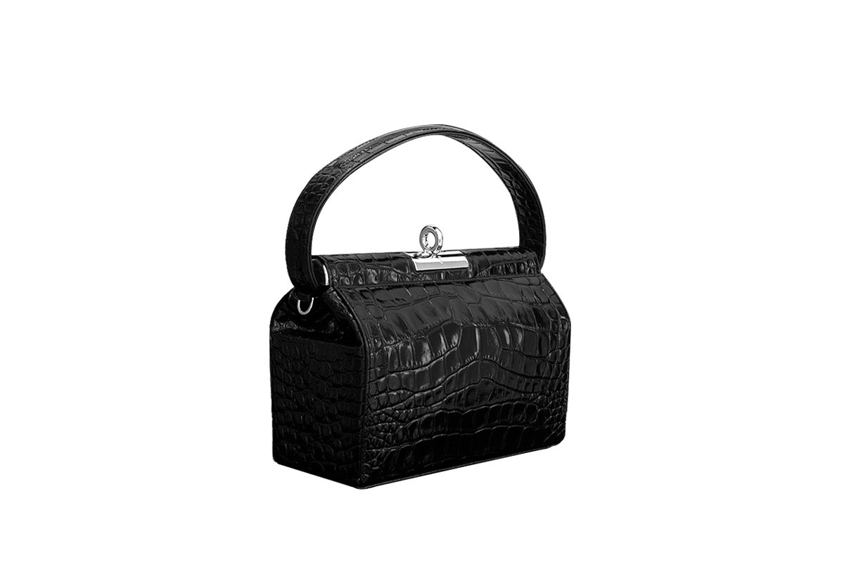 Milky Bag - New Black (Croc Embossed)