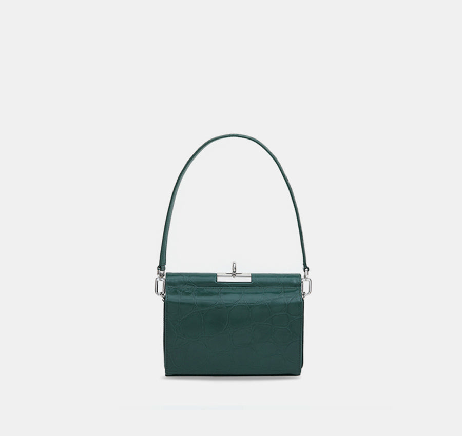 Gemma Bag - Ivy (Croc Embossed)